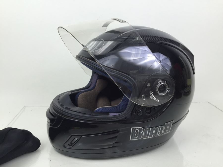 Buell Motorcycle Helmet Size M Black