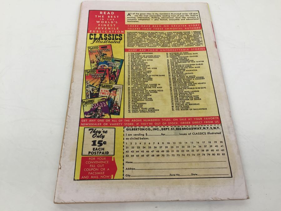 CLASSICS Illustrated Comic Book 'Treasure Island' No. 64 [Photo 2]