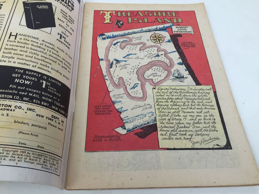 CLASSICS Illustrated Comic Book 'Treasure Island' No. 64 [Photo 3]