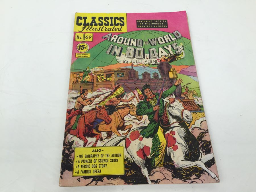 CLASSICS Illustrated Comic Book 'Around The World In 80 Days' No. 69