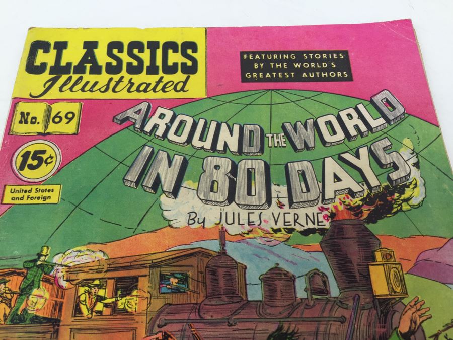 CLASSICS Illustrated Comic Book 'Around The World In 80 Days' No. 69 [Photo 4]