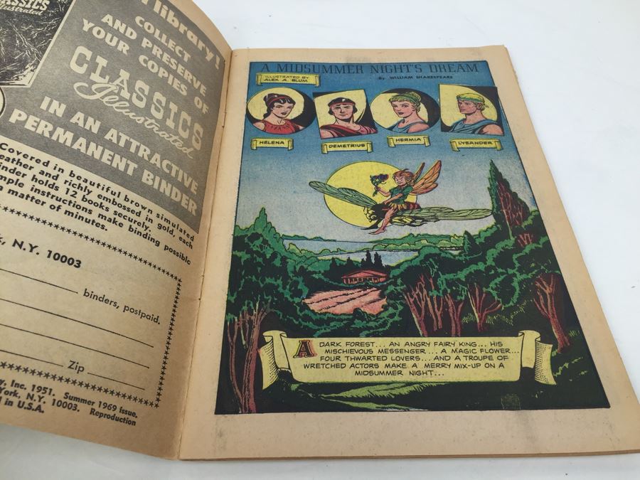 CLASSICS Illustrated Comic Book 'A Midsummer Night's Dream' No. 87 [Photo 3]