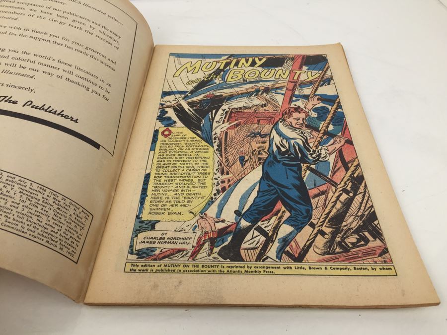 CLASSICS Illustrated Comic Book 'Mutiny On The Bounty' No. 100 [Photo 6]