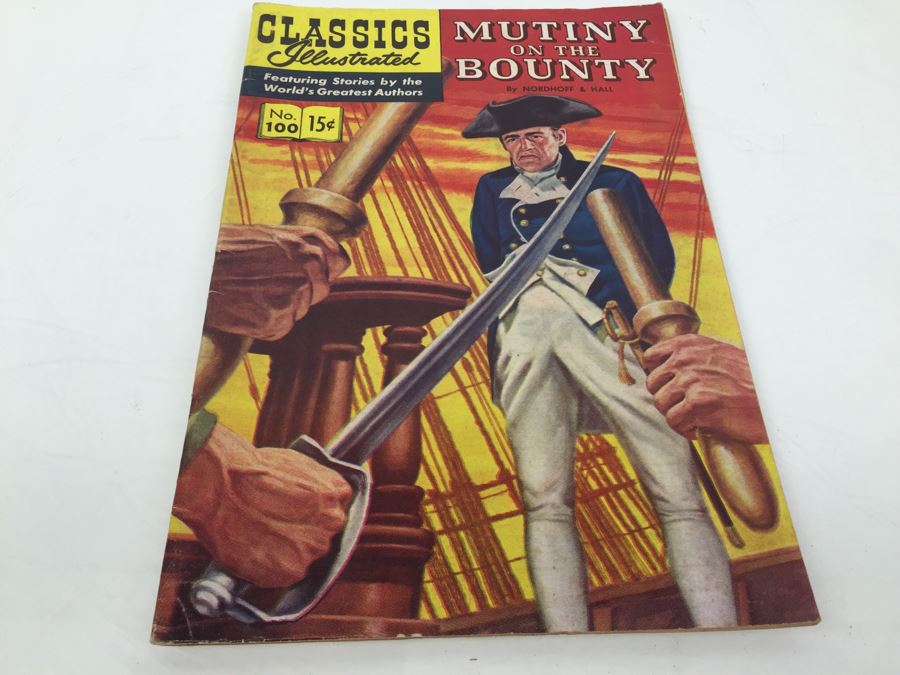 CLASSICS Illustrated Comic Book 'Mutiny On The Bounty' No. 100 [Photo 1]