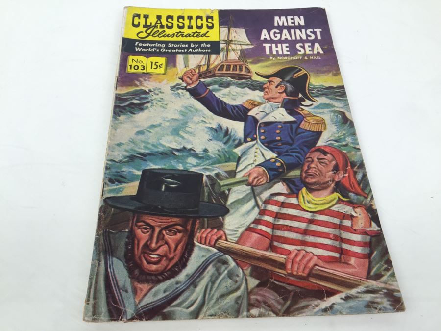 CLASSICS Illustrated Comic Book 'Men Against The Sea' No. 103 [Photo 1]