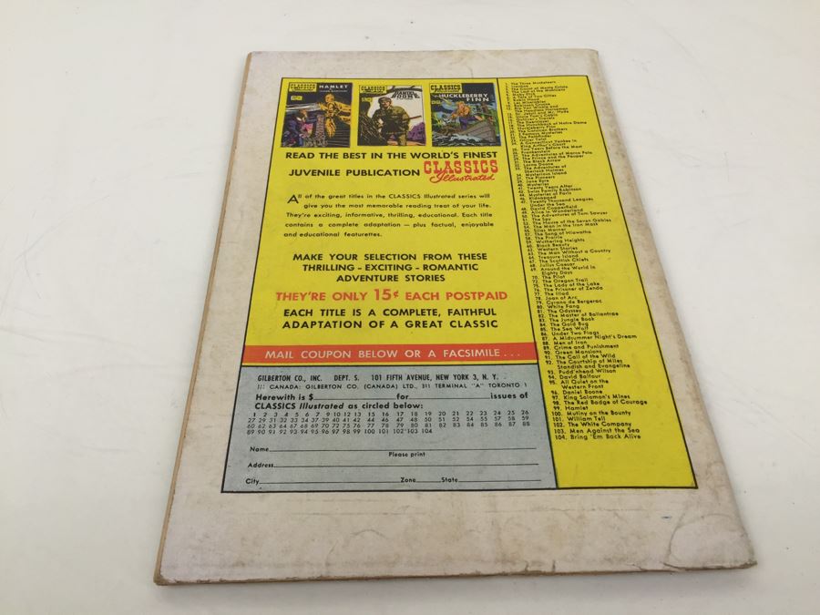 CLASSICS Illustrated Comic Book 'Men Against The Sea' No. 103 [Photo 2]