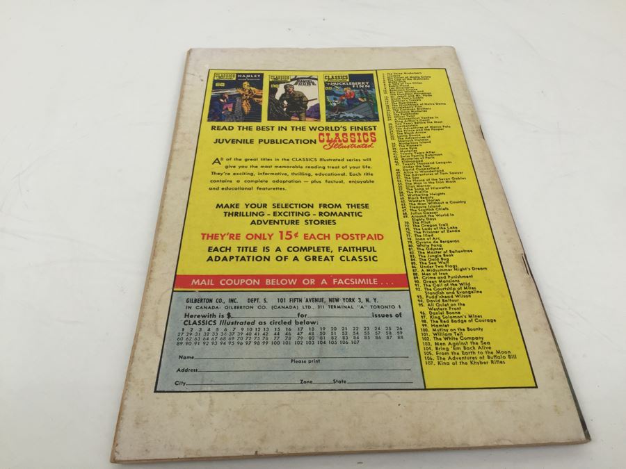 CLASSICS Illustrated Comic Book 'Buffalo Bill' No. 106 [Photo 2]