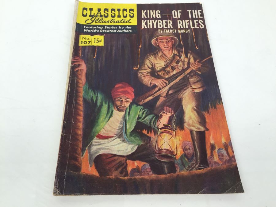 CLASSICS Illustrated Comic Book 'King Of The Khyber Rifles' No. 107