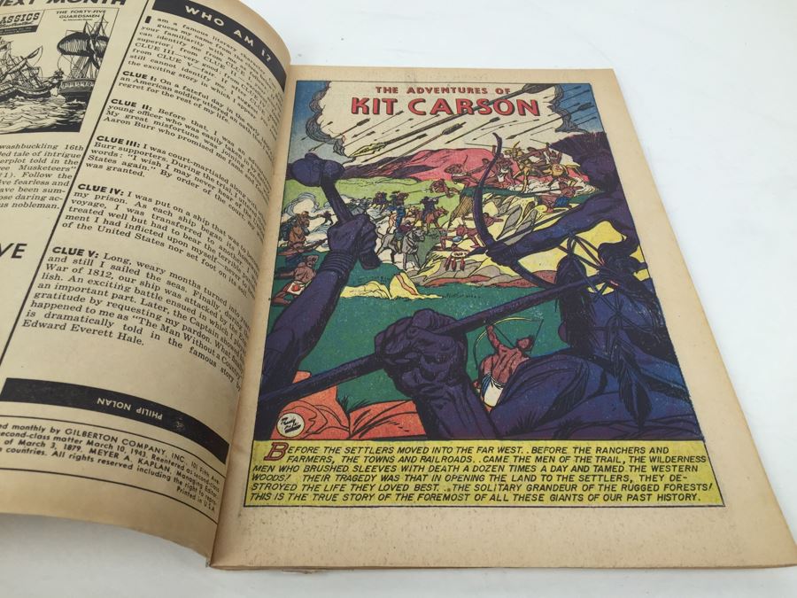 CLASSICS Illustrated Comic Book 'The Adventures Of Kit Carson' No. 112 [Photo 6]