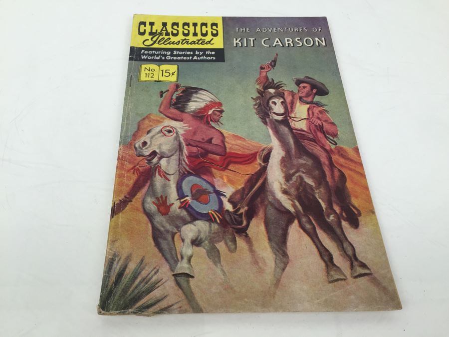 CLASSICS Illustrated Comic Book 'The Adventures Of Kit Carson' No. 112