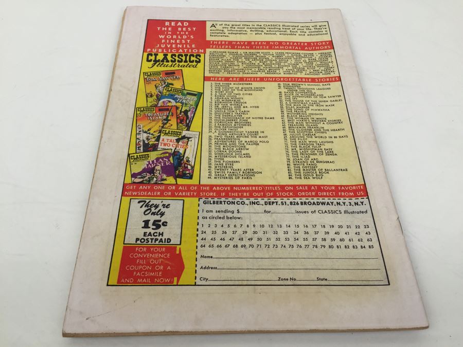 CLASSICS Illustrated Comic Book 'Sea Wolf' No. 85 [Photo 2]