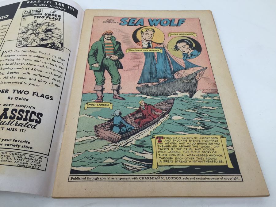 CLASSICS Illustrated Comic Book 'Sea Wolf' No. 85 [Photo 3]