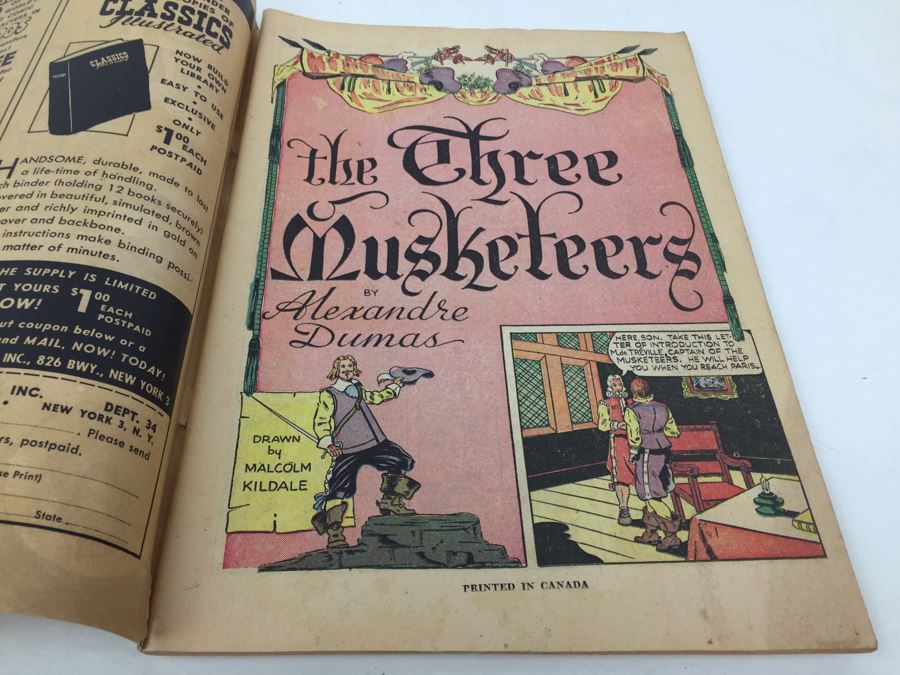 CLASSICS Illustrated Comic Book 'The Three Musketeers' No. 1 [Photo 3]