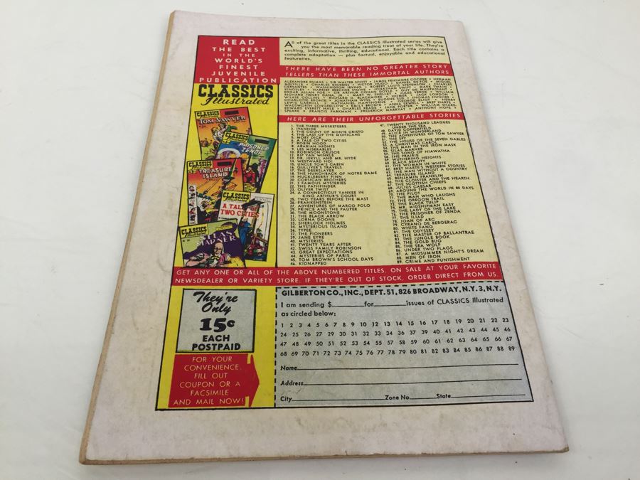 CLASSICS Illustrated Comic Book 'The Hunchback Of Notre Dame' No. 18 [Photo 4]