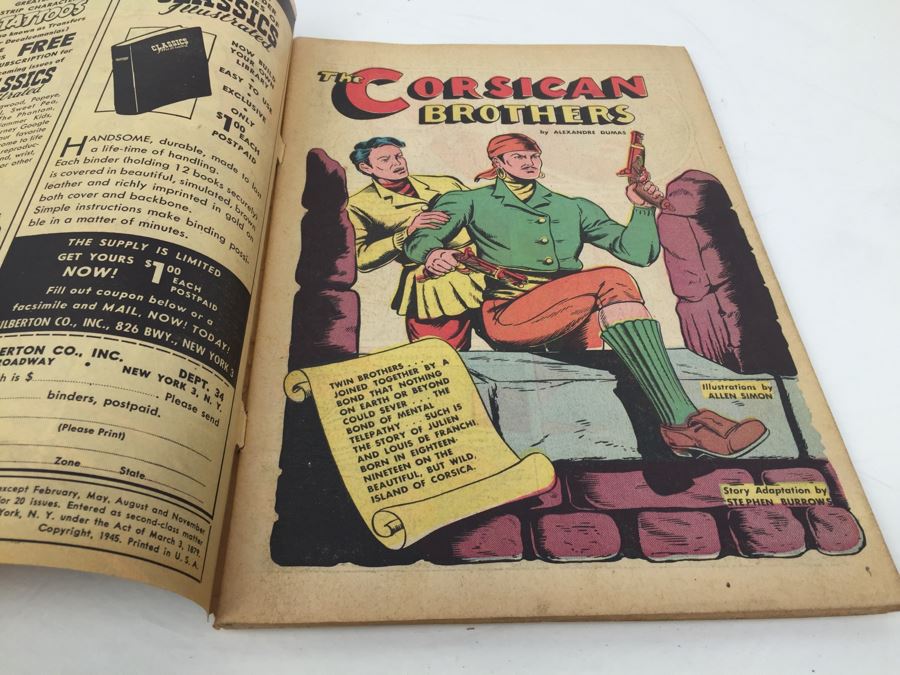 CLASSICS Illustrated Comic Book 'The Corsican Brothers' No. 20 [Photo 3]