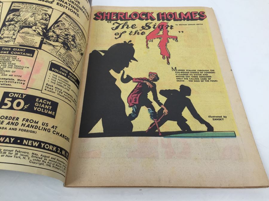 CLASSICS Illustrated Comic Book '3 Famous Mysteries' No. 21 [Photo 3]