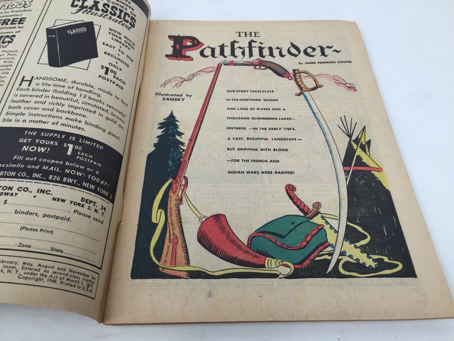 CLASSICS Illustrated Comic Book 'The Pathfinder' No. 22 [Photo 3]