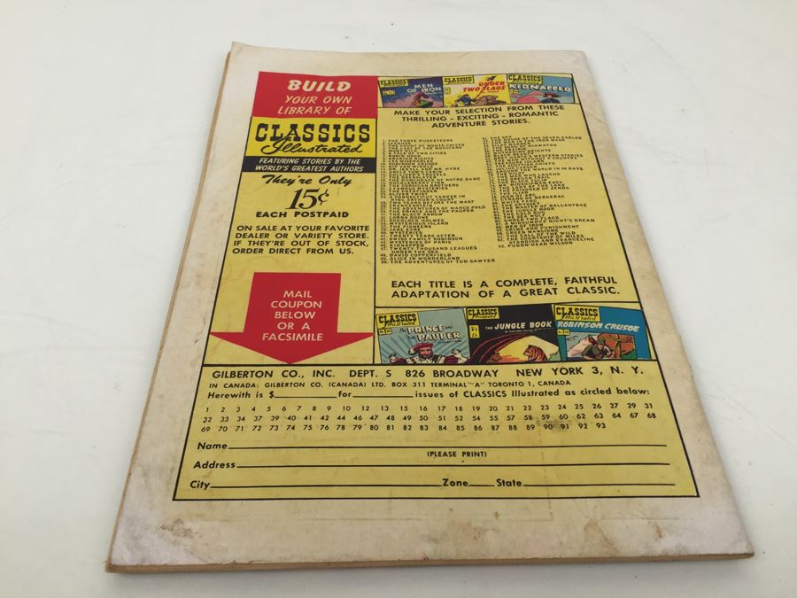 CLASSICS Illustrated Comic Book 'The Prince And The Pauper' By Mark Twain No. 29 [Photo 2]