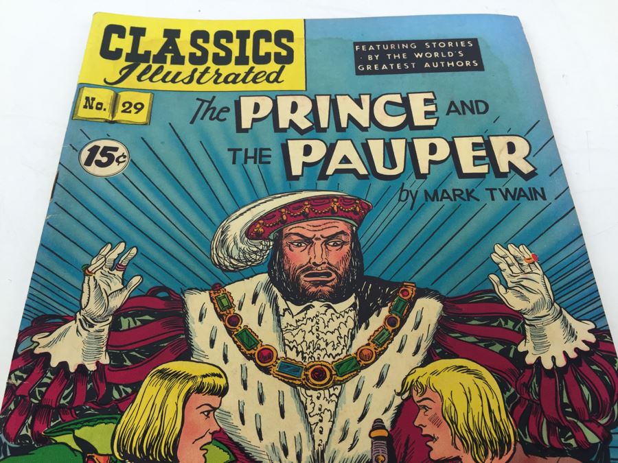 CLASSICS Illustrated Comic Book 'The Prince And The Pauper' By Mark Twain No. 29 [Photo 4]