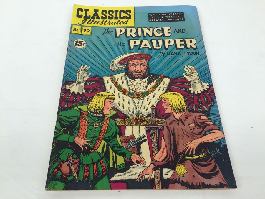 CLASSICS Illustrated Comic Book 'The Prince And The Pauper' By Mark Twain No. 29 [Photo 1]