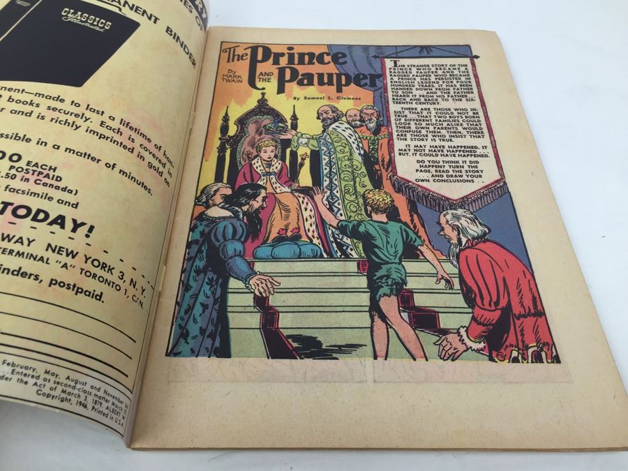 CLASSICS Illustrated Comic Book 'The Prince And The Pauper' By Mark Twain No. 29 [Photo 3]