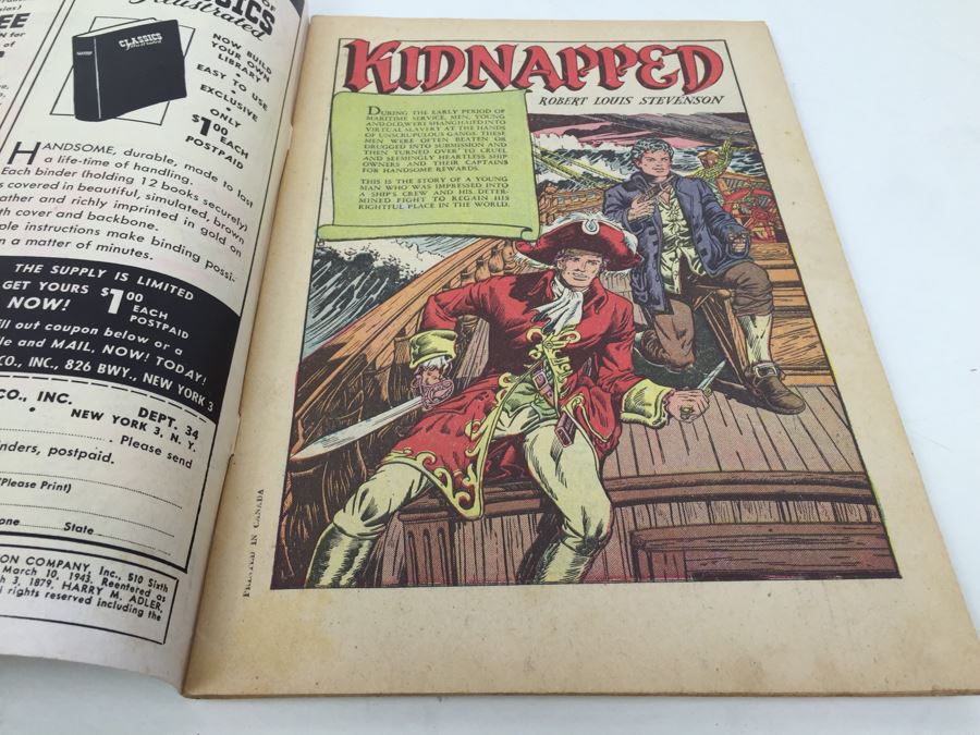 CLASSICS Illustrated Comic Book 'Kidnapped' No. 46 [Photo 3]