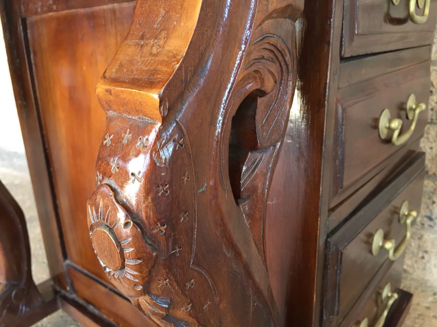 Antique Ship Captain's Writing Desk From Mid 1800's Must See [Photo 21]