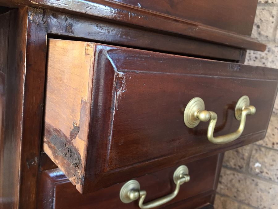 Antique Ship Captain's Writing Desk From Mid 1800's Must See [Photo 27]