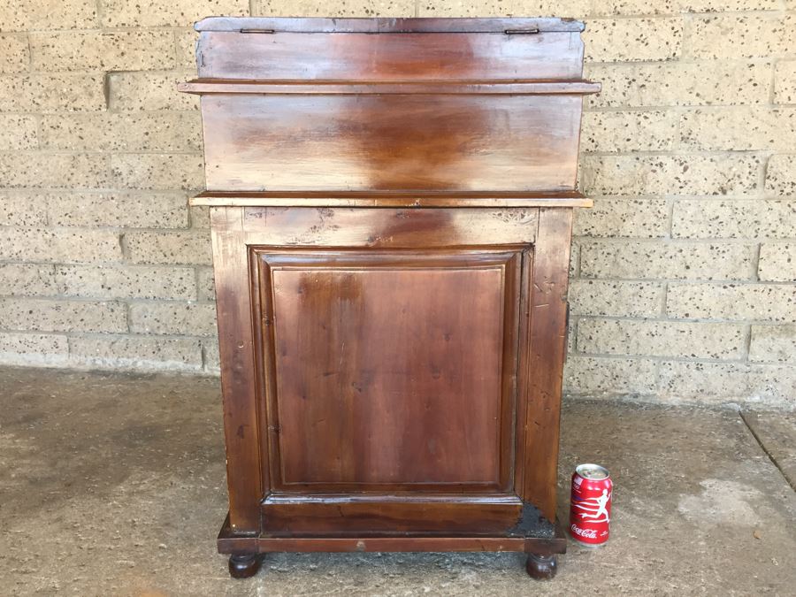 Antique Ship Captain's Writing Desk From Mid 1800's Must See [Photo 35]