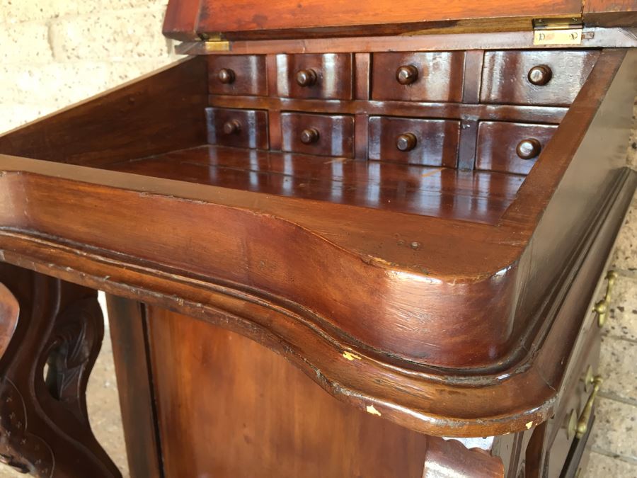 Antique Ship Captain's Writing Desk From Mid 1800's Must See [Photo 3]