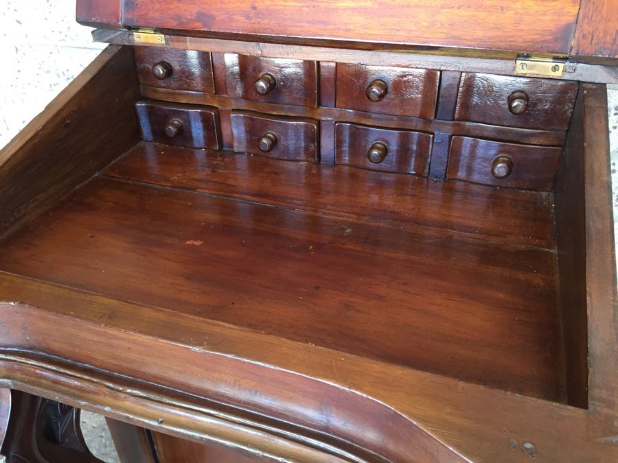 Antique Ship Captain's Writing Desk From Mid 1800's Must See [Photo 20]