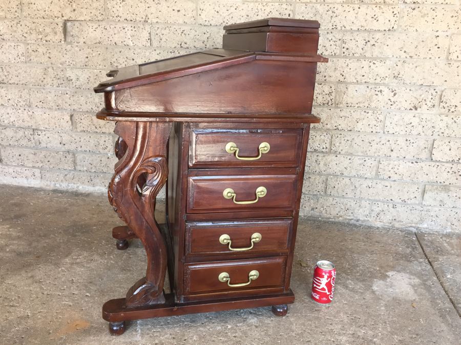 Antique Ship Captain's Writing Desk From Mid 1800's Must See