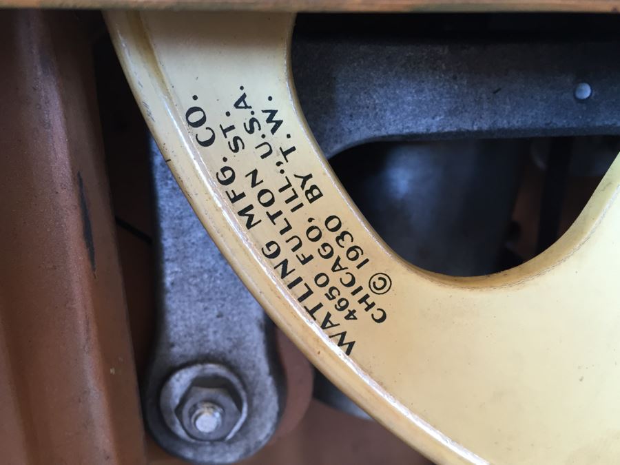 Original 1930's Penny Fortune Scale From Watling Scale Co. Chicago Ill Working Coin-Op Great Condition [Photo 26]