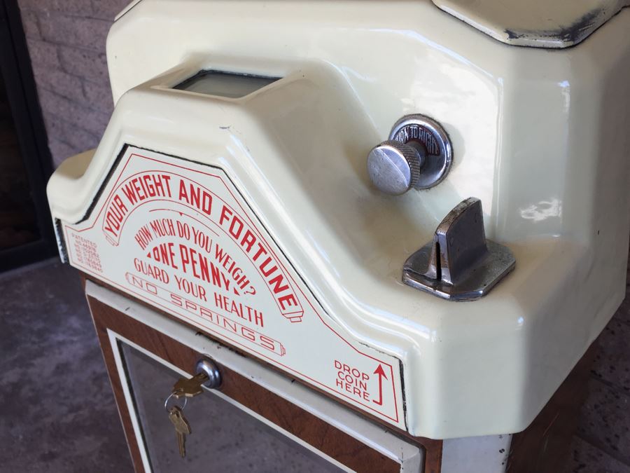 Original 1930's Penny Fortune Scale From Watling Scale Co. Chicago Ill Working Coin-Op Great Condition [Photo 16]