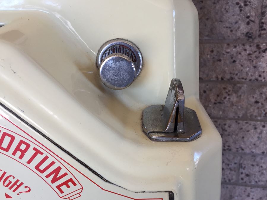 Original 1930's Penny Fortune Scale From Watling Scale Co. Chicago Ill Working Coin-Op Great Condition [Photo 15]