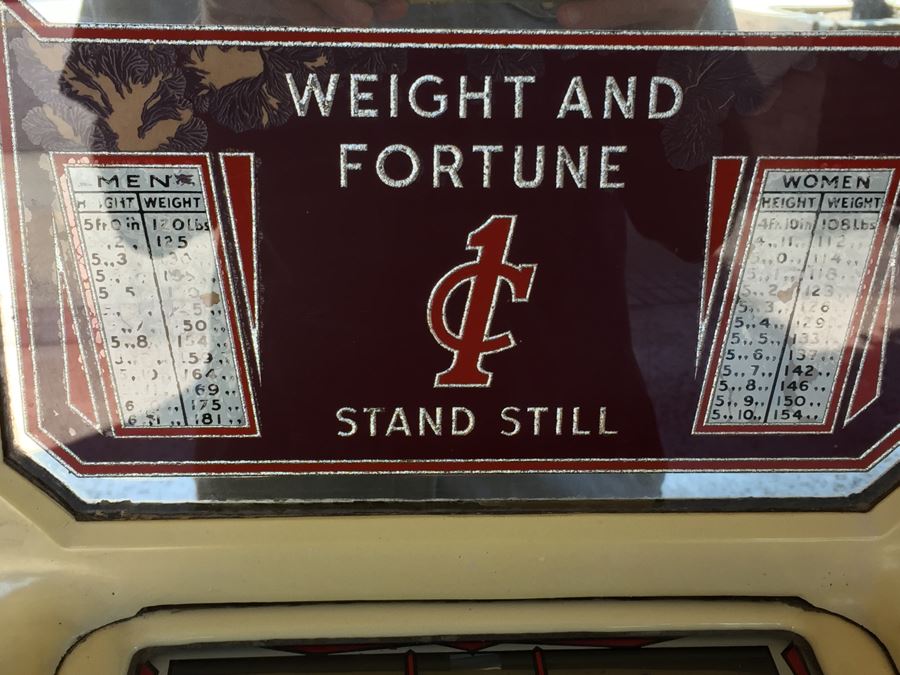 Original 1930's Penny Fortune Scale From Watling Scale Co. Chicago Ill Working Coin-Op Great Condition [Photo 8]