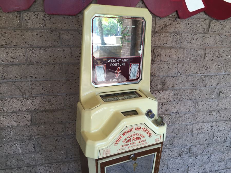 Original 1930's Penny Fortune Scale From Watling Scale Co. Chicago Ill Working Coin-Op Great Condition [Photo 4]