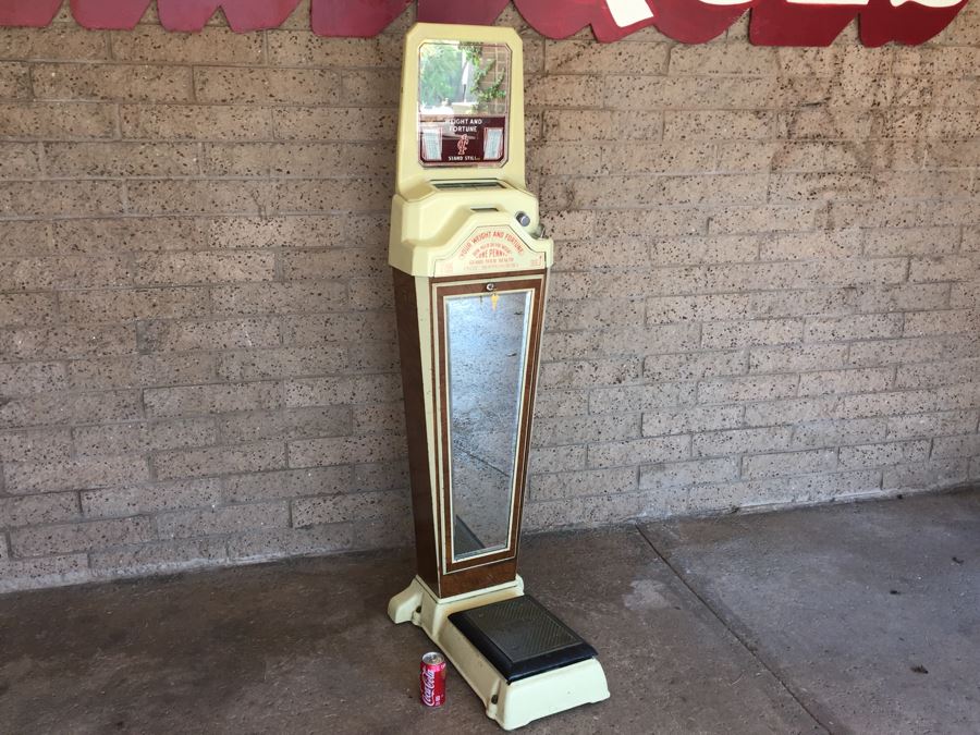 Original 1930's Penny Fortune Scale From Watling Scale Co. Chicago Ill Working Coin-Op Great Condition [Photo 23]