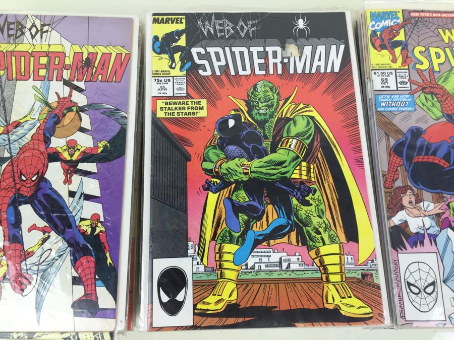 Short Box Of Bagged Comics Mainly Web Of Spider-Man [Photo 5]