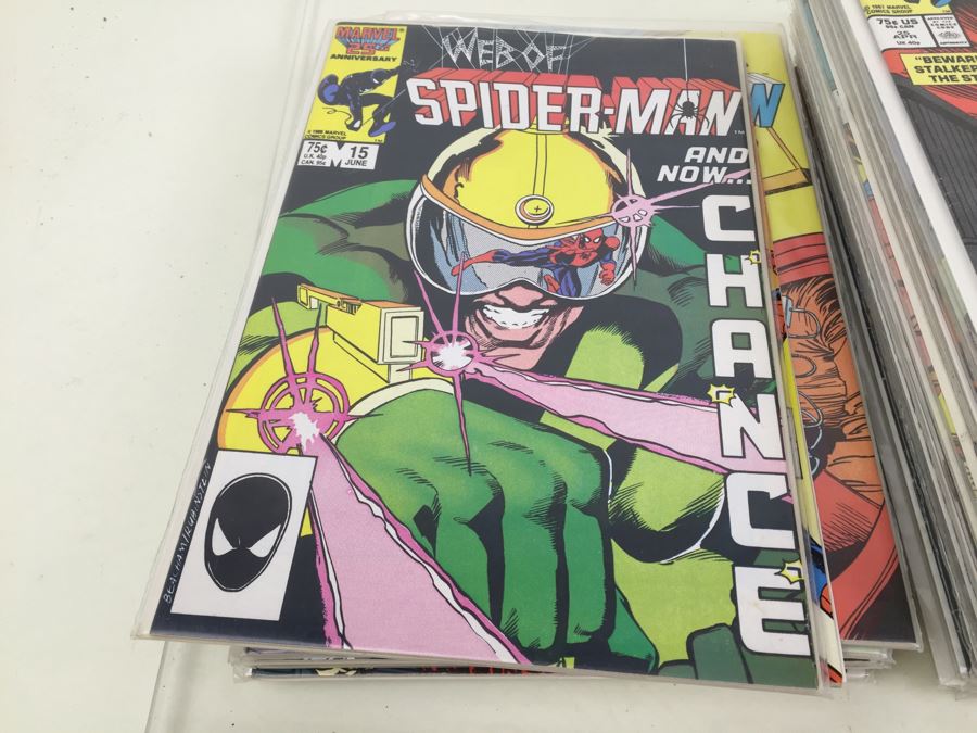 Short Box Of Bagged Comics Mainly Web Of Spider-Man [Photo 20]