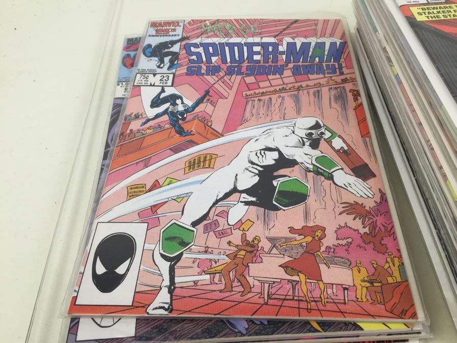 Short Box Of Bagged Comics Mainly Web Of Spider-Man [Photo 27]