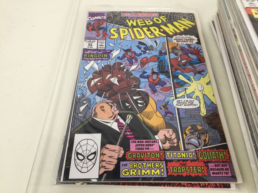 Short Box Of Bagged Comics Mainly Web Of Spider-Man [Photo 33]
