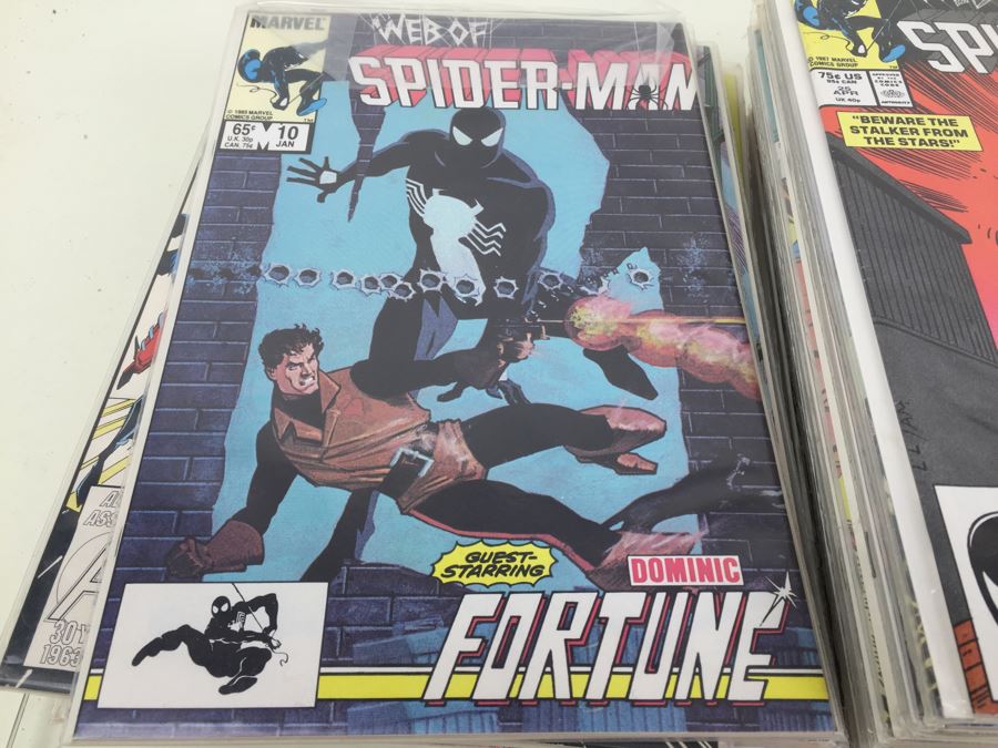 Short Box Of Bagged Comics Mainly Web Of Spider-Man [Photo 14]