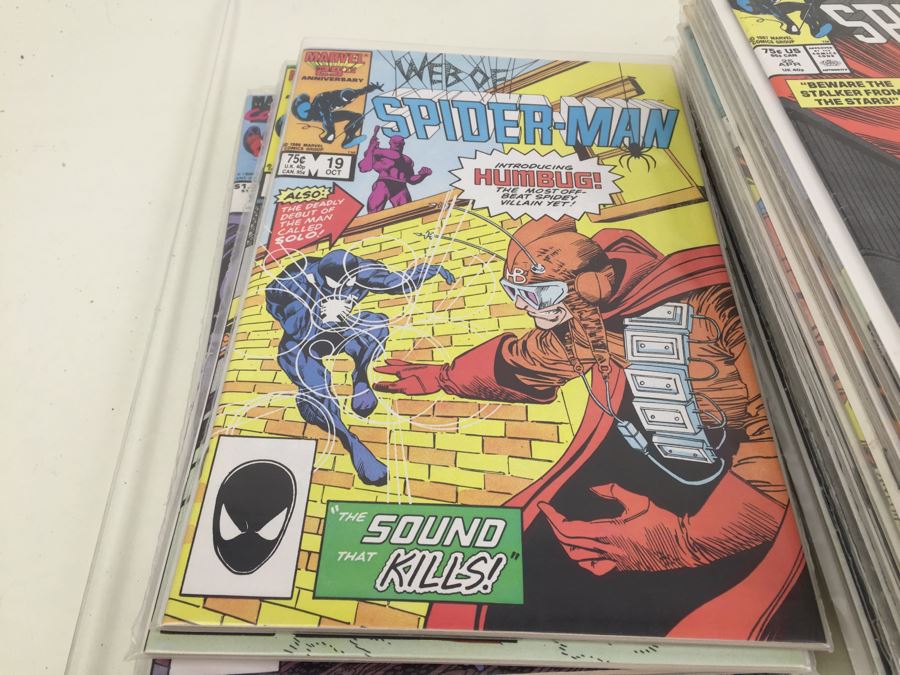 Short Box Of Bagged Comics Mainly Web Of Spider-Man [Photo 23]