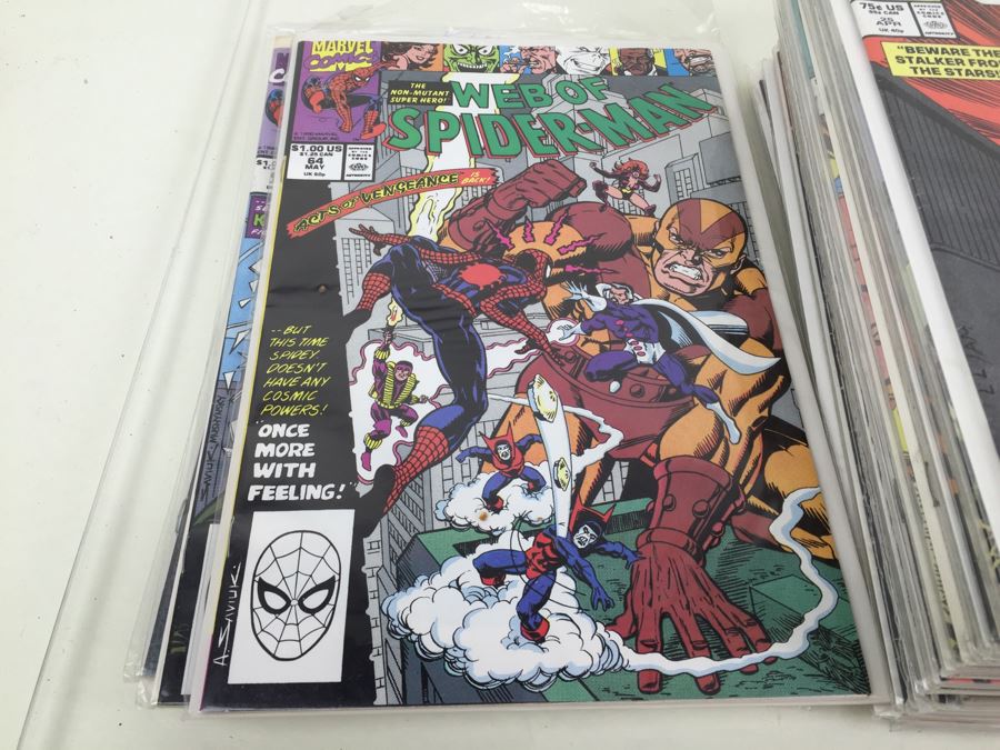Short Box Of Bagged Comics Mainly Web Of Spider-Man [Photo 32]