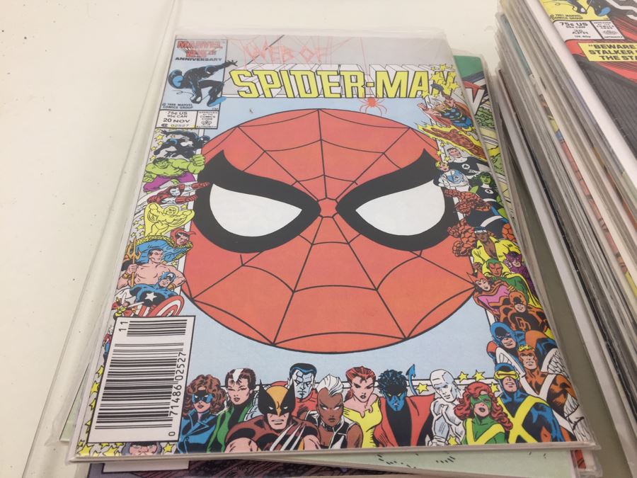Short Box Of Bagged Comics Mainly Web Of Spider-Man [Photo 24]