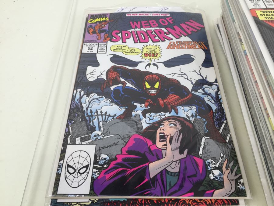 Short Box Of Bagged Comics Mainly Web Of Spider-Man [Photo 31]
