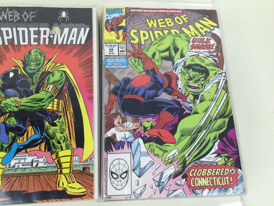 Short Box Of Bagged Comics Mainly Web Of Spider-Man [Photo 6]