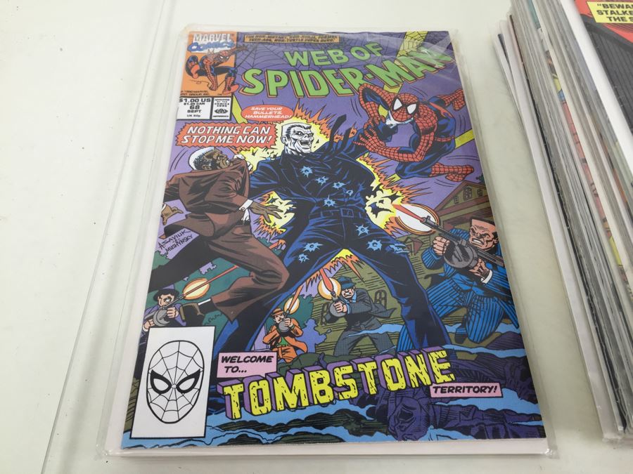 Short Box Of Bagged Comics Mainly Web Of Spider-Man [Photo 36]