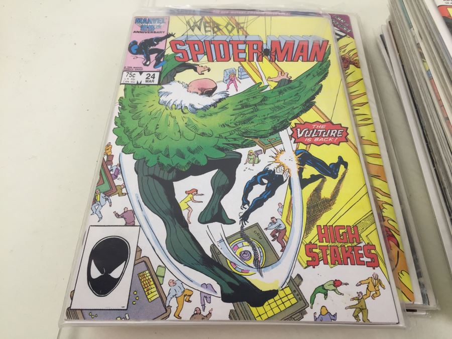 Short Box Of Bagged Comics Mainly Web Of Spider-Man [Photo 28]